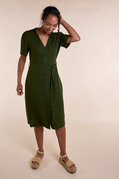 Button Through Linen Dress | Nomads