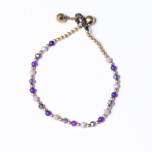 Anxiety - Purple - Amethyst Crystal Healing Bracelet