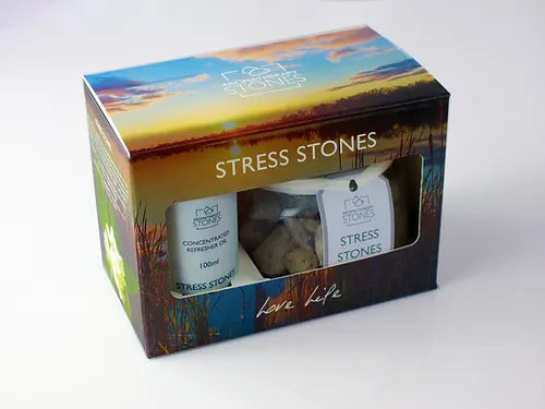 Stress Stones Gift Set - Aromatherapy Stones & Refill