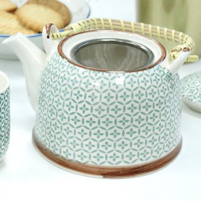 Herbal Teapot Set - Green Mosaic