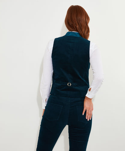 Ultimate Teal Velvet Waistcoat | Joe Browns