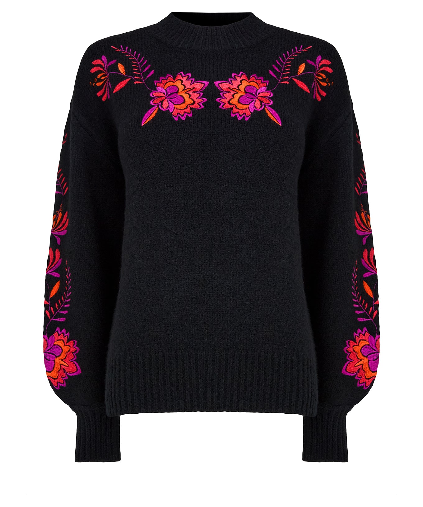 Stunning Florals Embroidered Jumper | Joe Browns