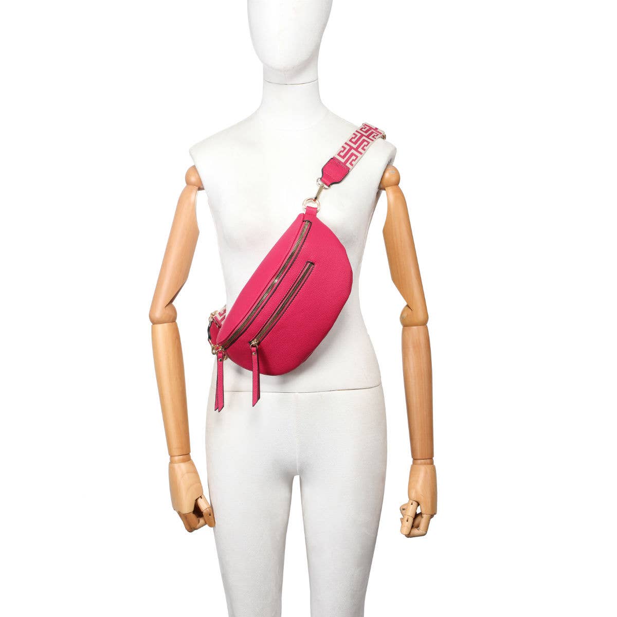 Canvas Strap Sling Chest Bag | Papaya Fashion