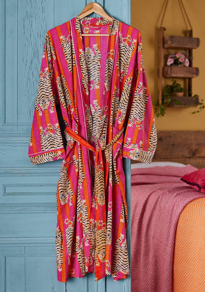 Tiger Stripe Dressing Gown