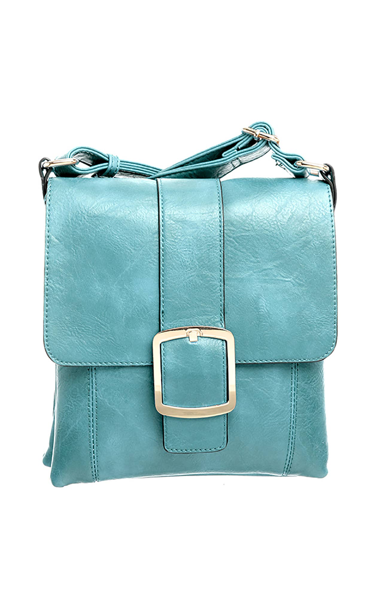 Classic Flap Over Buckle Cross Body Bag | Bessie London