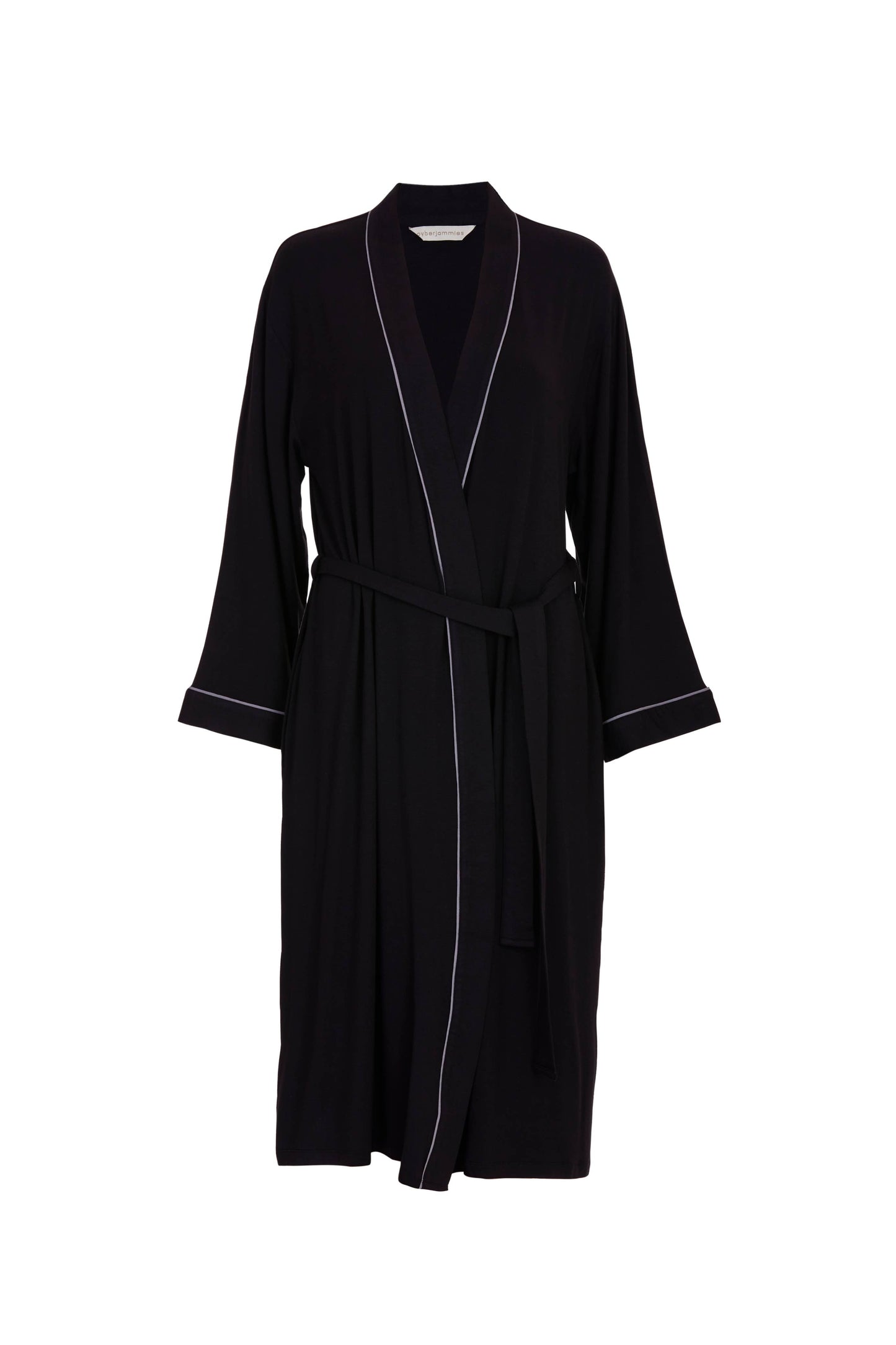 Parker Women's Jersey Long Dressing Gown | Black