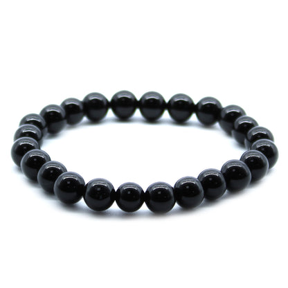 Strength & Protection Power Bracelet - Black Agate