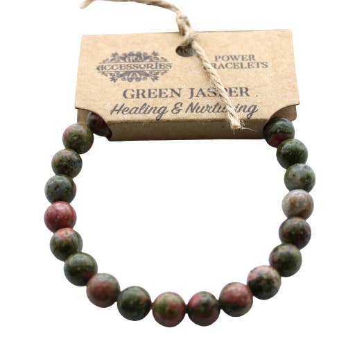 Healing & Nurturing Power Bracelet - Green Jasper