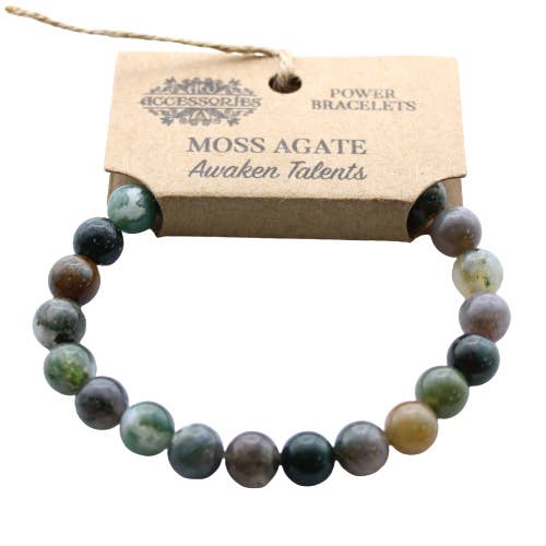 Awaken Talents Power Bracelet - Moss Agate