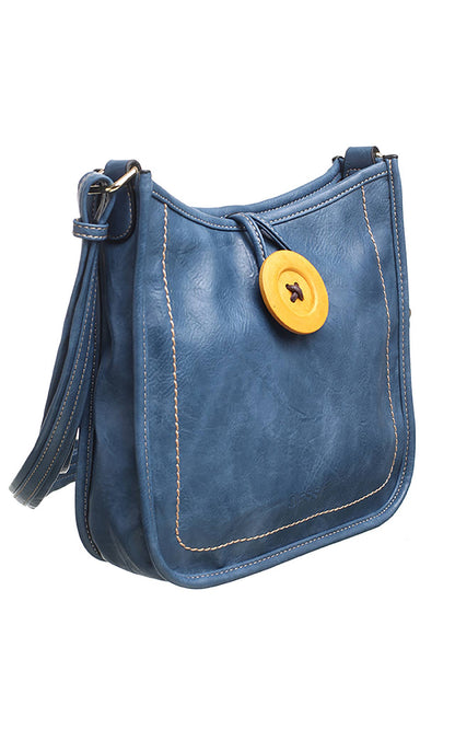 Retro Button Crossbody Bag | Bessie London