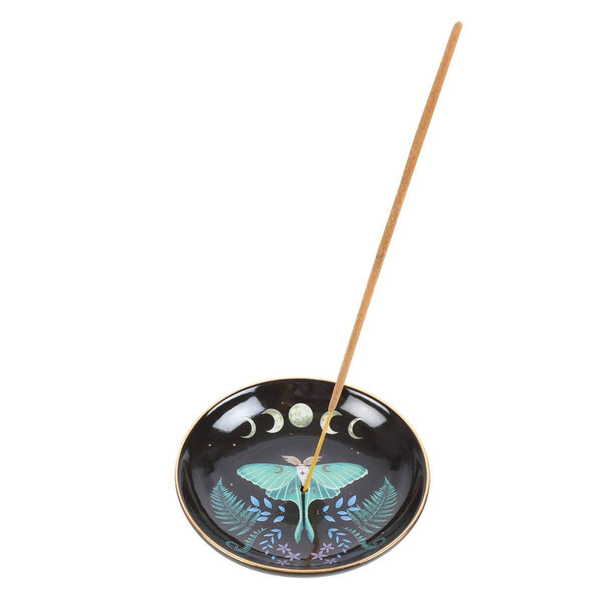 Ceramic Incense Holder Plate - Luna Moth