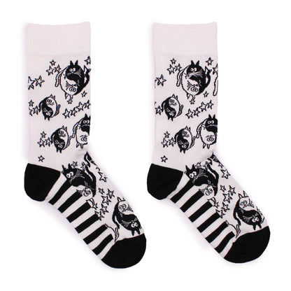 Ying Yang Patterned Bamboo Socks - Hop Hare