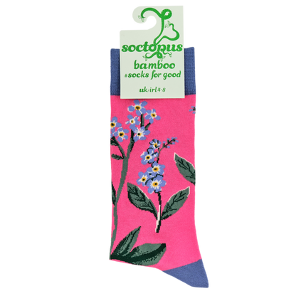 Bamboo Socks - Forget Me Nots Floral