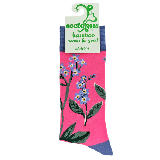 Bamboo Socks - Forget Me Nots Floral