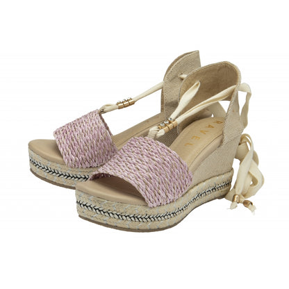 Pink Forres Open-Toe Wedge Women's Sandals | Ravel