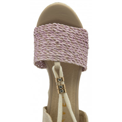 Pink Forres Open-Toe Wedge Women's Sandals | Ravel