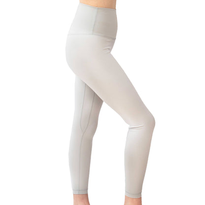 Grey High Waist Full Length Yoga Leggings | Myga